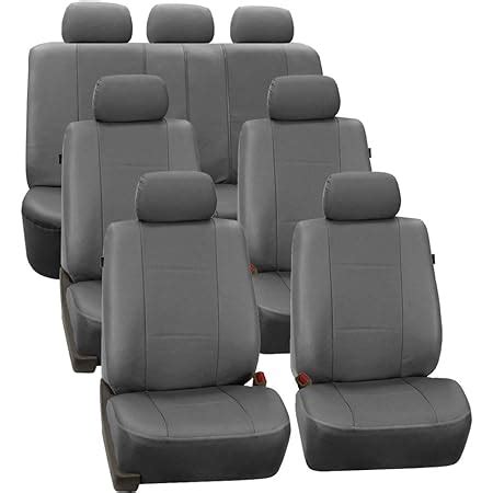 Amazon Fh Group Perforated Leatherette Three Row Set Car Seat