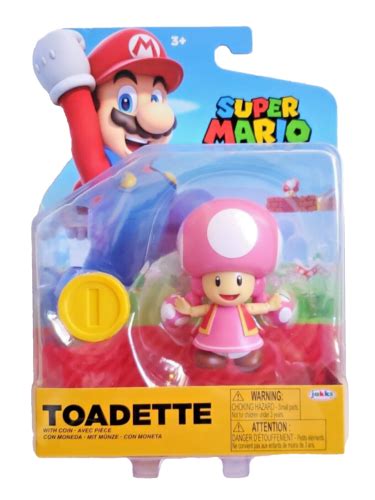 Jakks Pacific World Of Nintendo Super Mario Toadette W Coin Figure