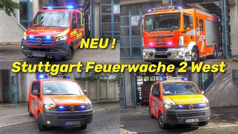 Stunde Alarme Einsatzfahrten Feuerwache West Stuttgart X Elw