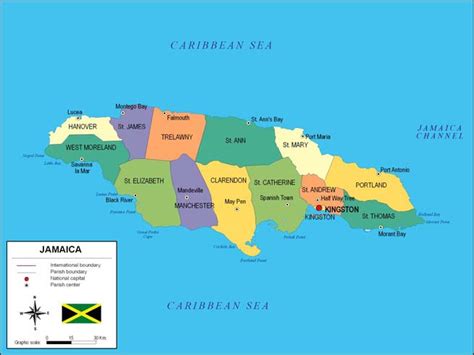 Map Of Jamaica