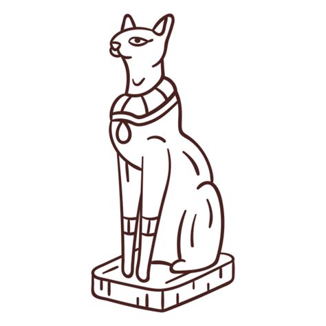 PNG Y SVG De Egyptian Cat Con Fondo Transparente Para Descargar