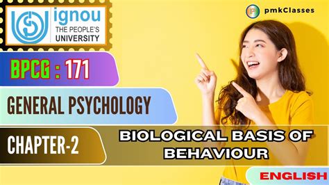 IGNOU BPCG 171 UNIT 2 BIOLOGICAL BASIS OF BEHAVIOUR ENGLISH YouTube