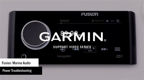 Garmin Support Fusion Marine Stereos Troubleshooting Power Issues