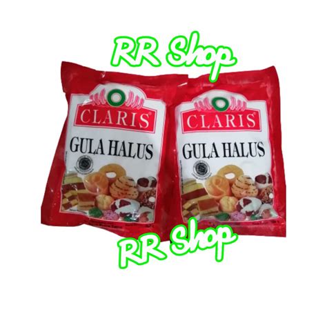 Jual Gula Halus Claris 250 Gr Tepung Gula Bubuk Shopee Indonesia