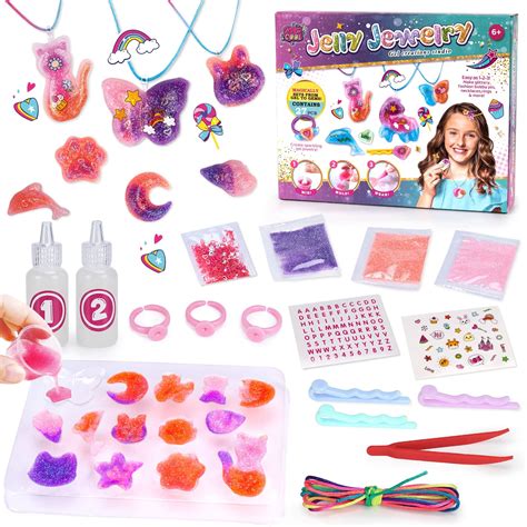 Dream Fun Art & Craft Kit, DIY Silicone Jewellery Making for Girls Age 7-12, Ideal Birthday ...