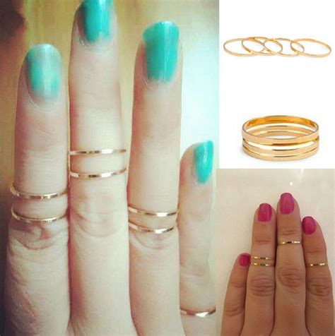 Butterme Pcs Set Fashion Mujer Knuckle Stacking Rings Joint Knuckle