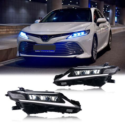 Led Sequential Headlights For Toyota Camry 8th Gen 2018 2023 Front