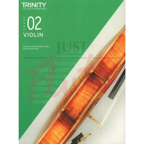 Trinity Violin Exam Pieces Grade 2 2020 2023 Compilation Just Flutes