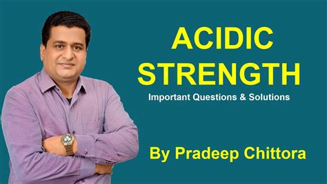 Acidic Strength I Goc I Organic Chemistry I Neet I Jee Youtube