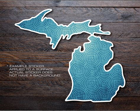 Michigan Mitten Vinyl Decal Sticker A39 Etsy