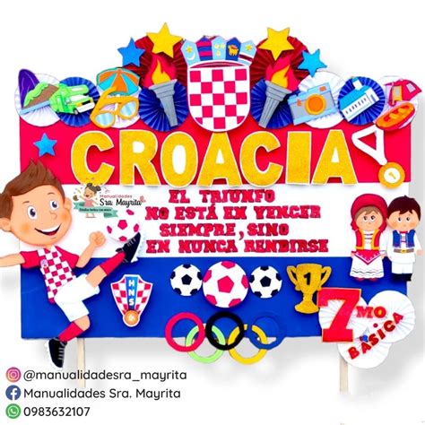 Pancarta De Croacia En 2023 Pancartas Pancarta Decoraciones Escolares