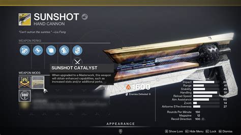 How To Get Sunshot Catalyst Destiny Youtube