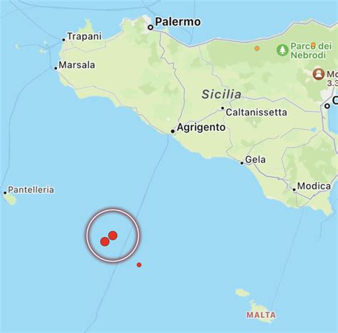 Scosse Di Terremoto Nel Canale Di Sicilia