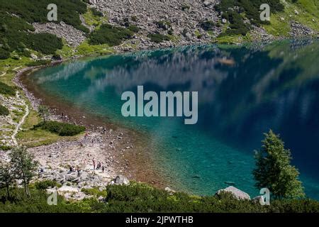 Czarny Staw Pod Rysami Black Lake Below Mount Rysy And Morskie Oko