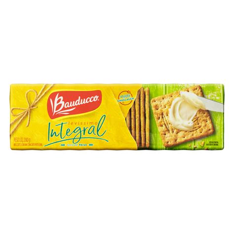 BISCOITO CREAM CRACKER INTEGRAL BAUDUCCO PACOTE 200G GTIN EAN UPC