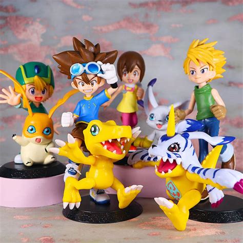 Jual Figure Digimon Set Pcs Agumon Gabumon Piyomon Patamon Palmon