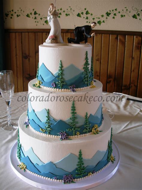 Blue Mountains Mountain Wedding Cake Nature Cake Mountain Cake