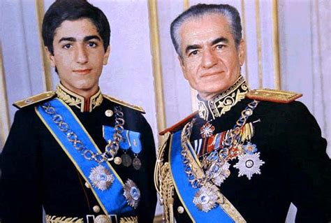 The Iranian Historical Pictures The Shah Of Iran With His Son The