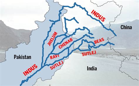 Indus River System : Introduction, Tributaries, Origin, Features | Jhelum, Chenab, Ravi, Beas ...