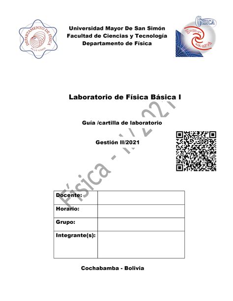 Guía Lab Física Ii 2021 Para Hacer Informes De Laboratorio De Fisica 1