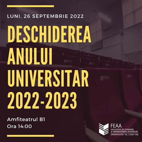 Deschiderea Anului Universitar Feaa Uaic