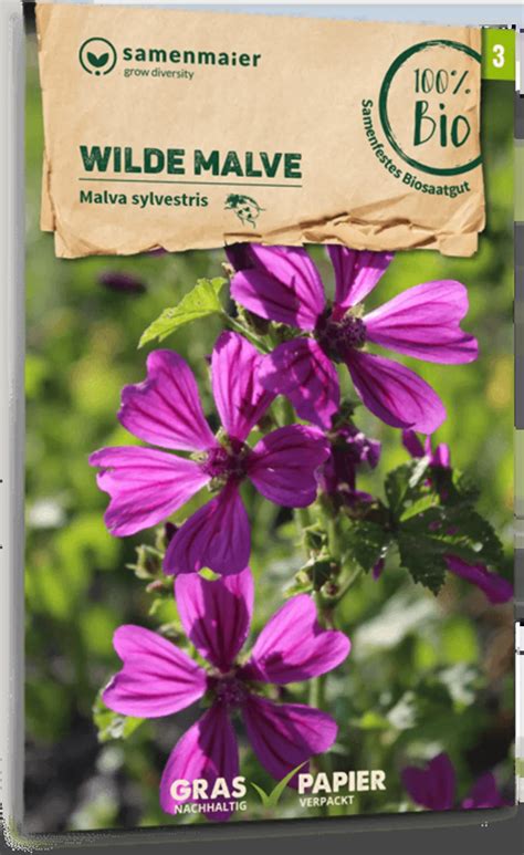 Samen Maier Bio Wildblume Wilde Malve Packung Bloomling Deutschland