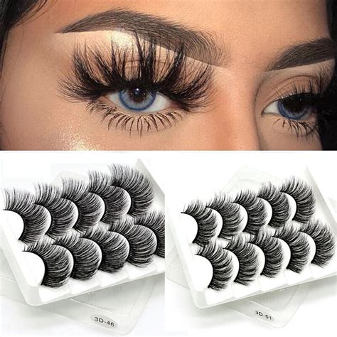 Generic Stage Nude Makeup False Eyelashes Natural Realistic Messy 3 Stage Makeup False Eyelashes