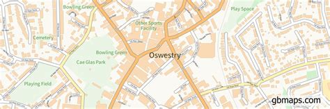 Map Of Oswestry Town Centre