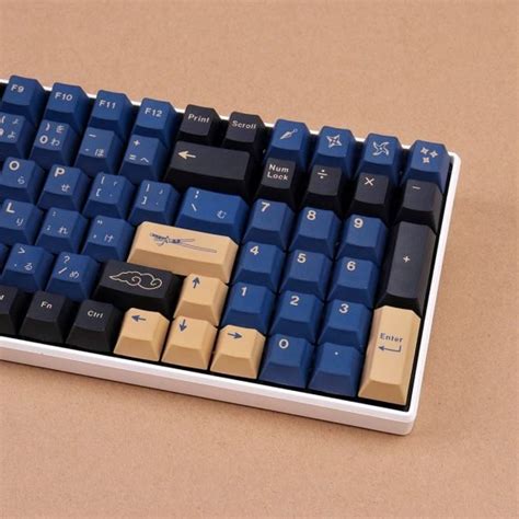 Blue Samurai Keycaps Set GMK Clone Warrior Japanese Keysium