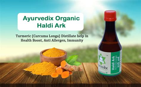 Ayurvedix Haldi Ark Turmeric Curcuma Longa Distillate For Higher