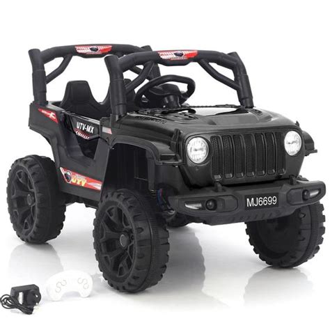 Carro El Trico Jipe Infantil V Controle Preto Bang Toys Mini