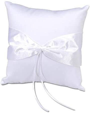 Darice VL32 Ring Pillow Design Your Own White Ring Pillow Wedding