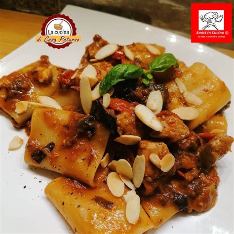 Paccheri Melanzane E Pesce Spada Amici In Cucina