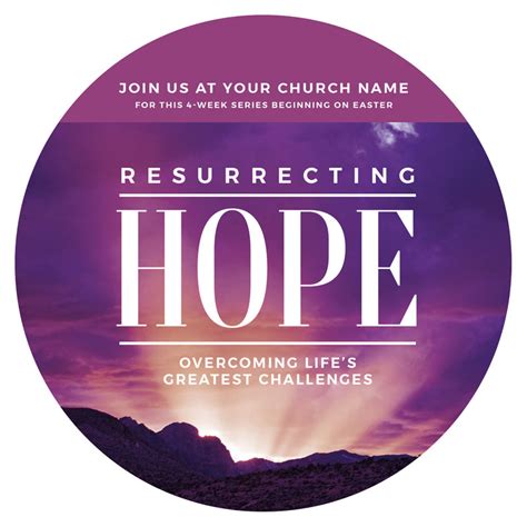 Resurrecting Hope InviteCard Church Invitations Outreach Marketing