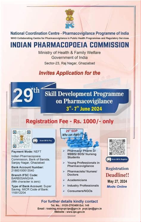 The Indian Pharmacopoeia Commission Ipc Invites Applications For The