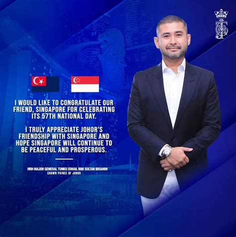 National Day Of Singapore Hrh Crown Prince Of Johor