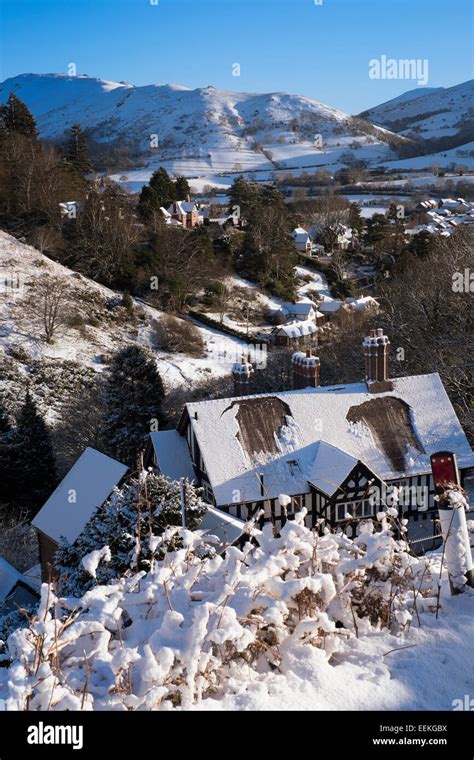 Looking Over Carding Mill Valley And Church Stretton Towards Caer