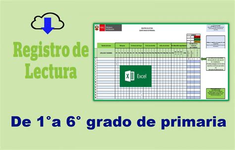 Registro del kit de evaluación diagnostica de lectura de 1 a 6 grado