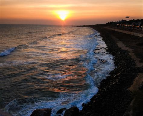 Kanyakumari Beach during sunset - PixaHive