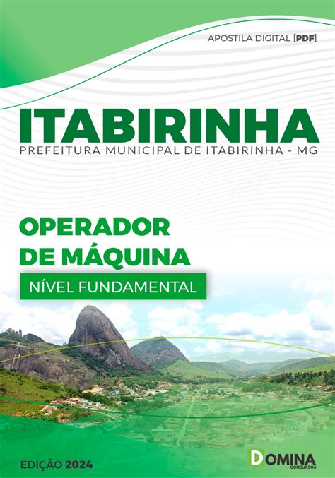 Apostila Pref Itabirinha Mg Operador M Quina