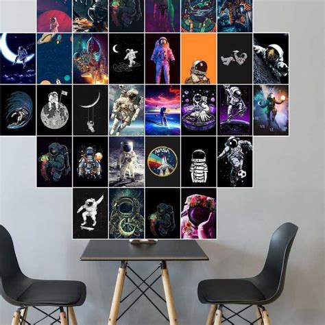 Jual Bagus POSTER DINDING AESTHETIC ASTRONOT Isi 32pcs POSTER DINDING