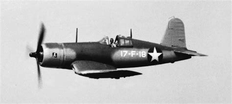 Asisbiz Vought F4U 1 Corsair VF 17 White 17F18 On Patrol CV 17 USS