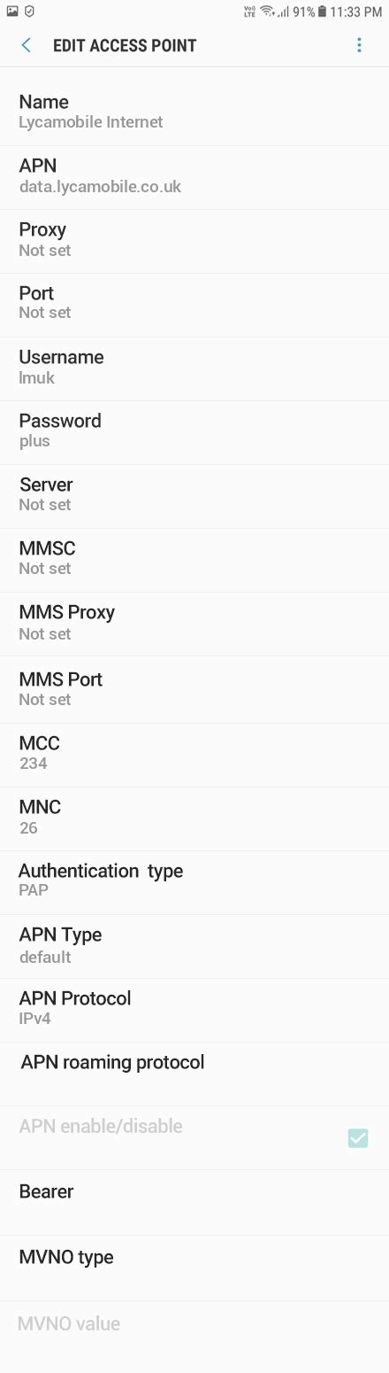 Lycamobile Apn Settings For Htc Desire Pro Apn Settings Uk