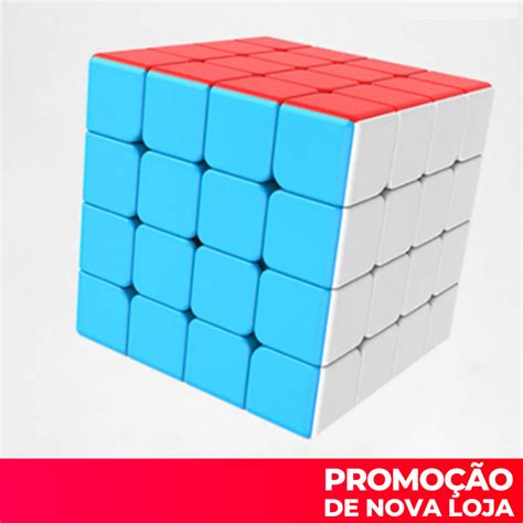 Cubo Mágico De Moyu Rubik 4X4X4 Cubos 50mm Velocidade Bolso Adesivo