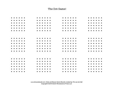 Dots Game Printable - Printable Word Searches