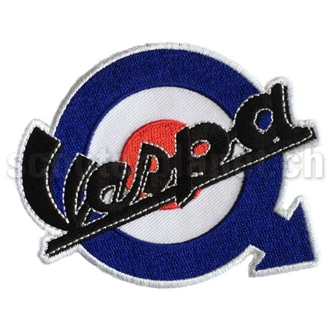 SCOOTERPRODUCTS Aufnäher Mod Target mit Pfeil und Schriftzug Vespa