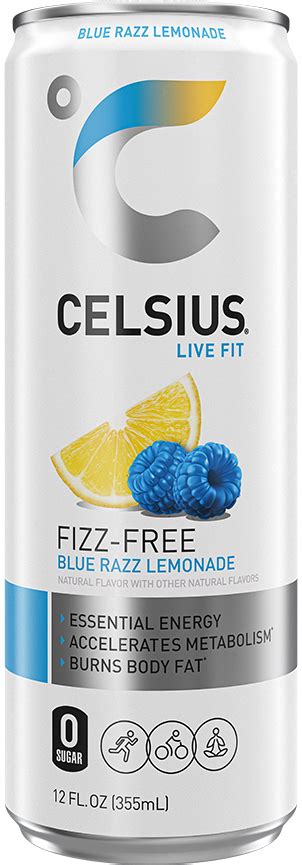 Fizz Free Blue Razz Lemonade Celsius