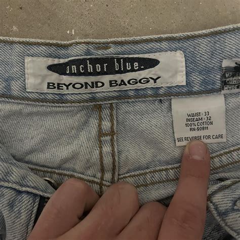 Anchor Blue Beyond Baggy Good Condition With Minor Depop