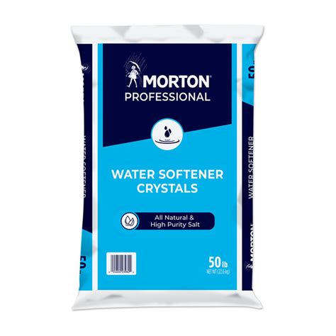 Morton Pure And Natural Water Softener Salt Crystals 50lb 50 Ct