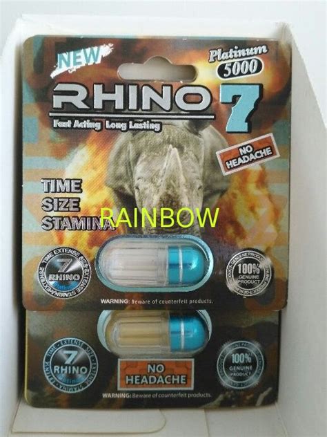 Rhino7 5000 Rhino Pills Sex Pills Packaging Box Blister Packaging Card Display Box Male Sex